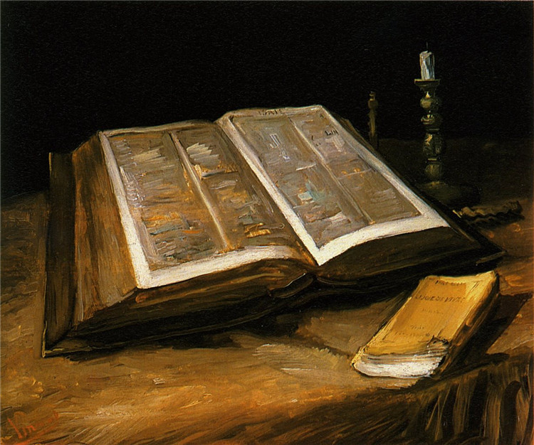 Still Life With Bible Van Gogh Oil Painting